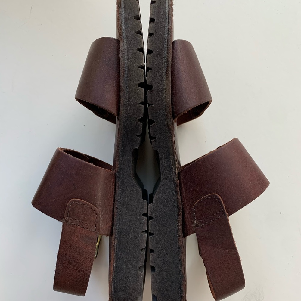 Vintage Leather Wide Strap Eddie Bauer Sandals